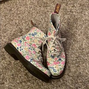 Floral Doc Marten Boots